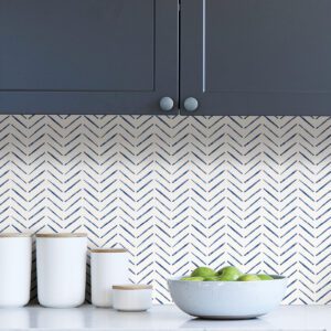 Indigo Holden Peel & Stick Wallpaper