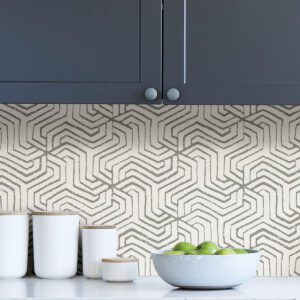 Grey Farrow Peel & Stick Wallpaper