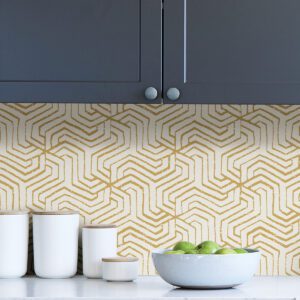 Ochre Farrow Peel & Stick Wallpaper