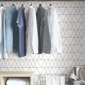 Grey Harris Peel & Stick Wallpaper