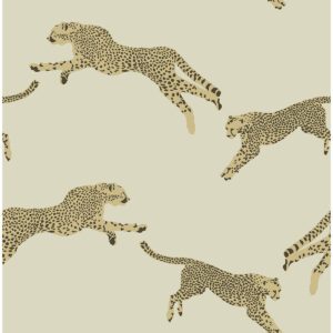 Dune Leaping Cheetah Peel and Stick Wallpaper