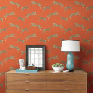 0058745 clementine leaping cheetah peel and stick wallpaper.jpeg