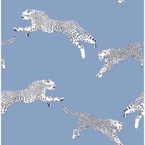 Cloud Nine Leaping Cheetah Peel and Stick Wallpaper