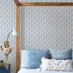 Blue Manila Peel & Stick Wallpaper