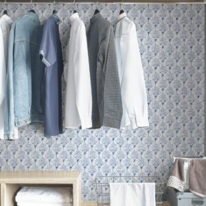 Blue Manila Peel & Stick Wallpaper