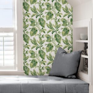 Green Caryota Peel & Stick Wallpaper