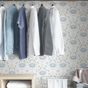 Blue Shellby Peel & Stick Wallpaper