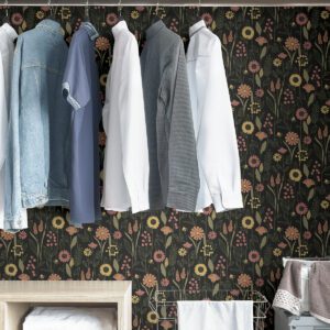 Charcoal Jane Peel & Stick Wallpaper