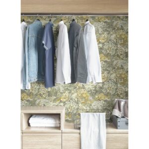 Yellow Grey le Forestier Peel and Stick Wallpaper