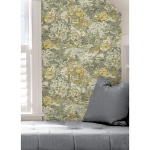 Yellow Grey le Forestier Peel and Stick Wallpaper
