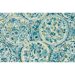 Teal Camille Peel and Stick Wallpaper