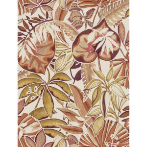 Amber Feuilles Peel and Stick Wallpaper