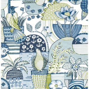 Blue Avriel Peel and Stick Wallpaper