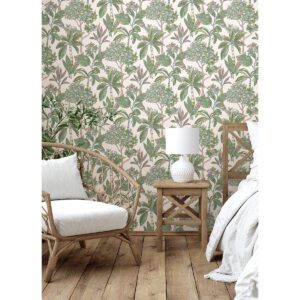 Pink Lime Panama Peel and Stick Wallpaper