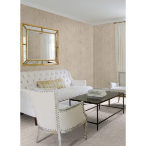 Cream Ramsey Geometric Peel and Stick Wallpaper