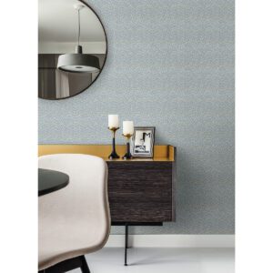 Grey Blue Alden Chevron Peel and Stick Wallpaper