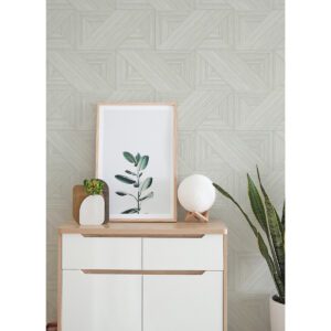 Cream Weser Geometric Geometric Peel and Stick Wallpaper