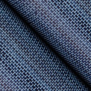 Navy Blue Classic Faux Grasscloth Peel and Stick Wallpaper