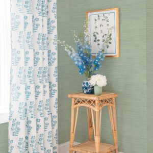Sage Classic Faux Grasscloth Peel and Stick Wallpaper