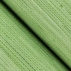 Citrus Green Classic Faux Grasscloth Peel and Stick Wallpaper