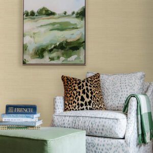 Wheat Classic Faux Grasscloth Peel and Stick Wallpaper