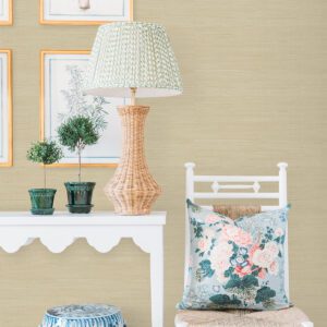 Wheat Classic Faux Grasscloth Peel and Stick Wallpaper