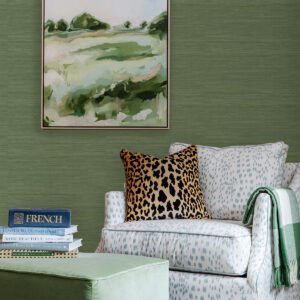 0060887 hunter green classic faux grasscloth peel and stick wallpaper.jpeg