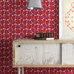 0061064 red pieni unikko peel and stick wallpaper.jpeg