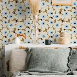 0061077 beige pieni unikko peel and stick wallpaper.jpeg