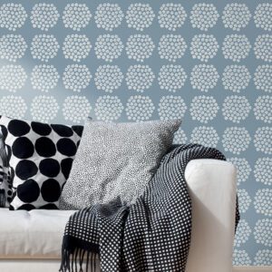 Blue Puketti Peel and Stick Wallpaper