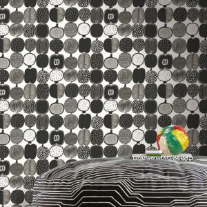 Black and White Kompotti Peel and Stick Wallpaper
