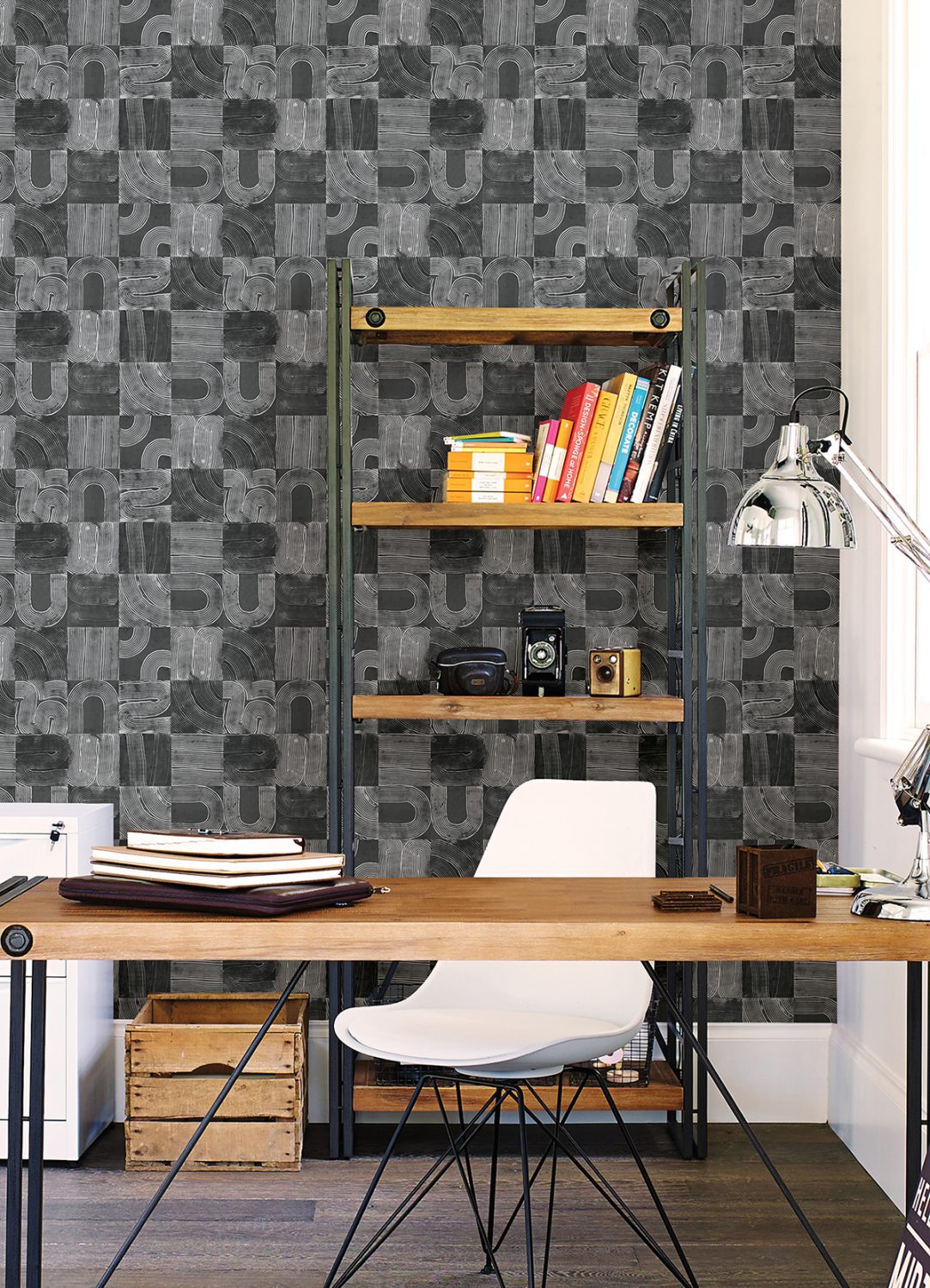 0061434 black vaughn geometric peel and stick wallpaper.jpeg