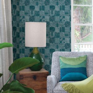 0061437 teal vaughn geometric peel and stick wallpaper.jpeg