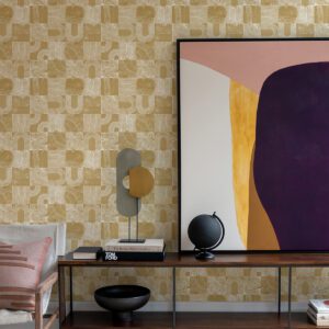 Yellow Vaughn Geometric Peel & Stick Wallpaper