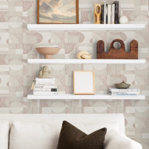 0061464 rose gold margo geometric peel and stick wallpaper.jpeg