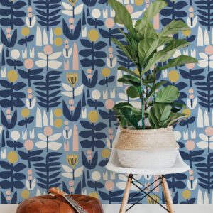 0061853 blue a bit of folk flower peel and stick wallpaper.jpeg