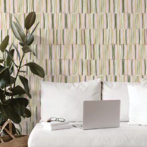 Yellow Thistle Distressed Texture Peel and Stick Wallpaper