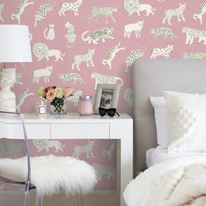 0061865 pink kitty kitty novelty peel and stick wallpaper.jpeg