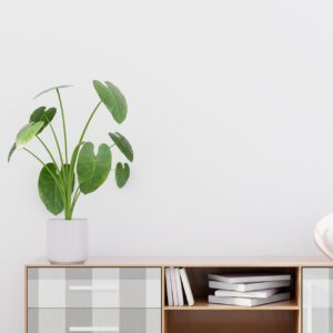 Grey Buffalo Plaid Plaid Peel and Stick Wallpaper