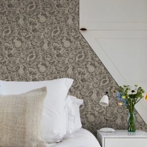 Charcoal Terrene Peel & Stick Wallpaper