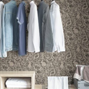 Charcoal Terrene Peel & Stick Wallpaper