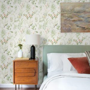 Sage Songbird Peel and Stick Wallpaper