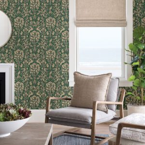 Emerald Enchanted Peel and Stick Wallpaper