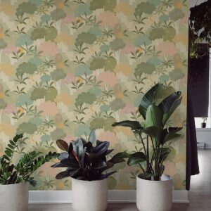 Sage Bohemian Walk Tree Peel and Stick Wallpaper