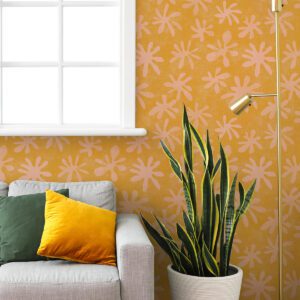 0064290 orange field of flowers peel and stick wallpaper.jpeg