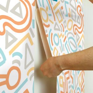 Multi Doodle Abstract Peel and Stick Wallpaper