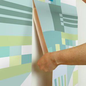 Multi Cool Kiki Shapes Peel and Stick Wallpaper