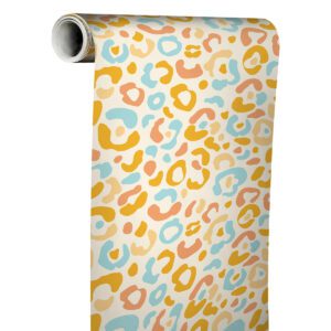 Multi Warm Leopard Spots Peel and Stick Wallpaper