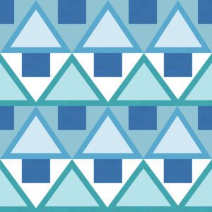 Blue Madaket Geometric Peel and Stick Wallpaper