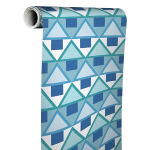 Blue Madaket Geometric Peel and Stick Wallpaper